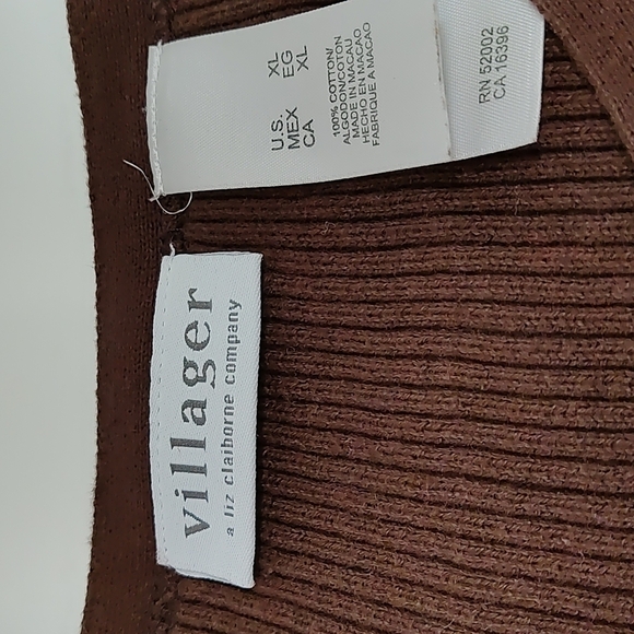 Villagers women's brown and orange sweater Size: XL - Picture 3 of 6
